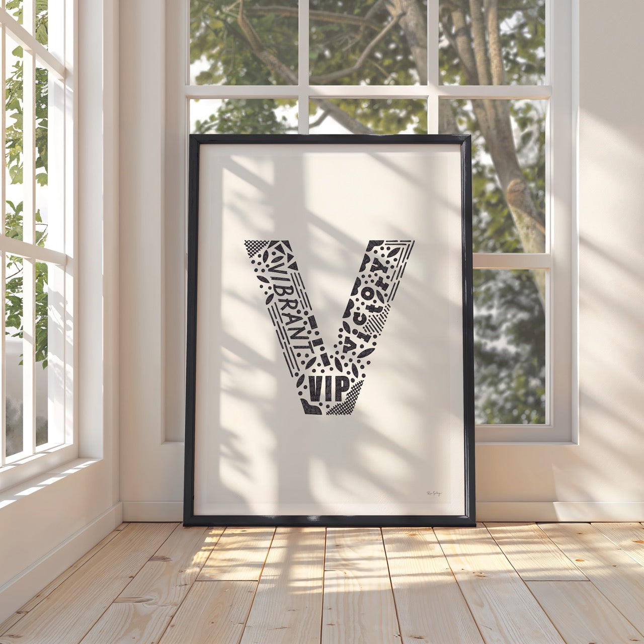 Letter "V" Art Print