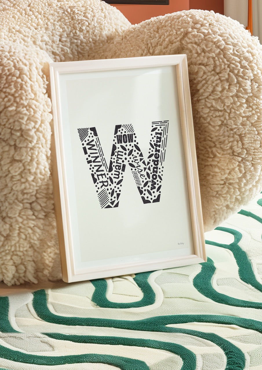 Letter "W" Art Print