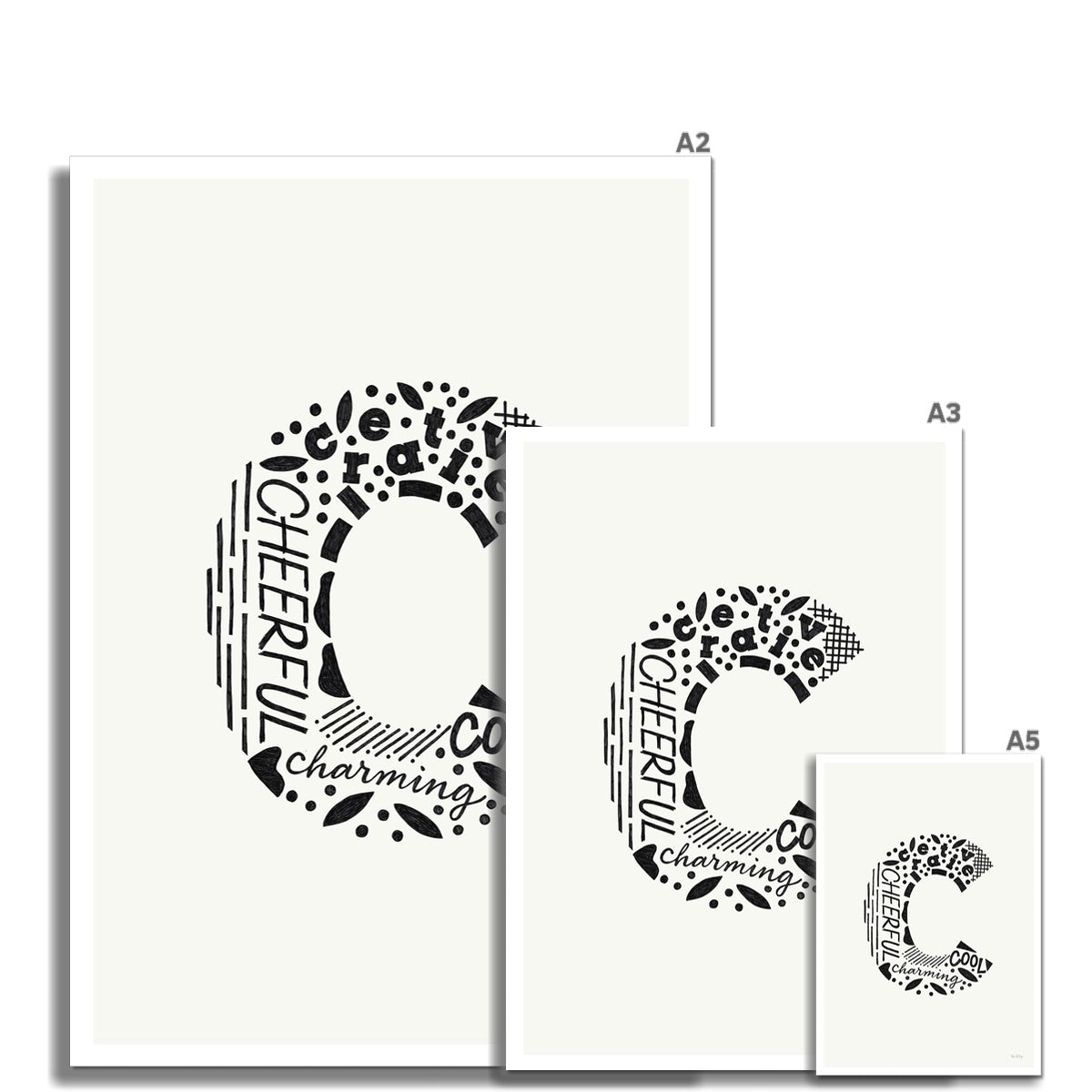 Letter "C" Art Print