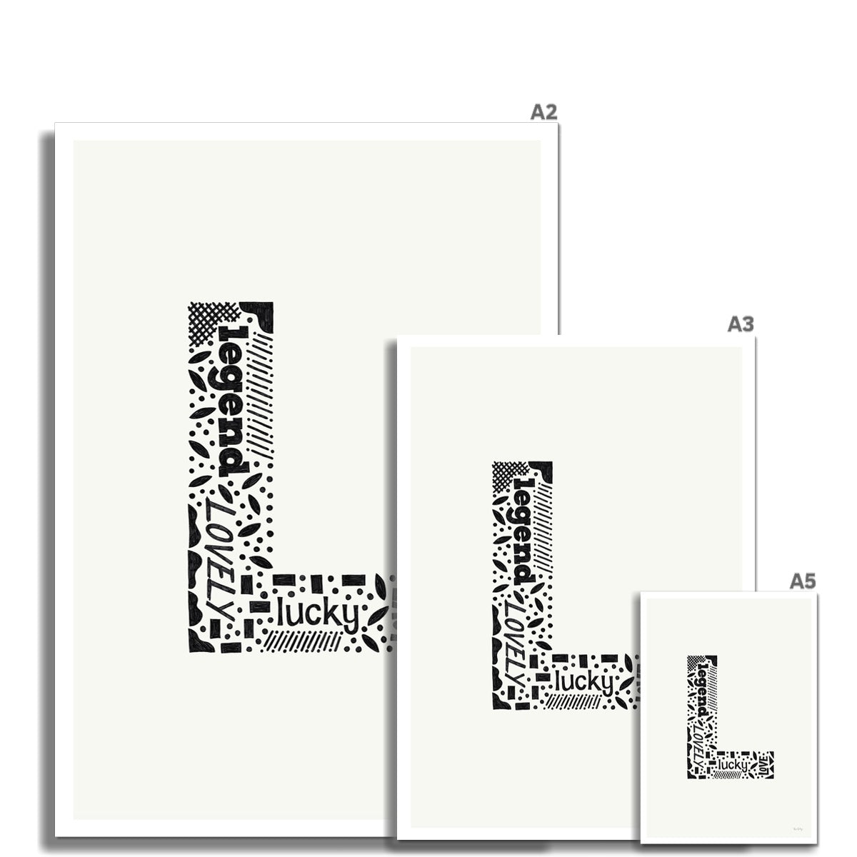 Letter "L" Art Print