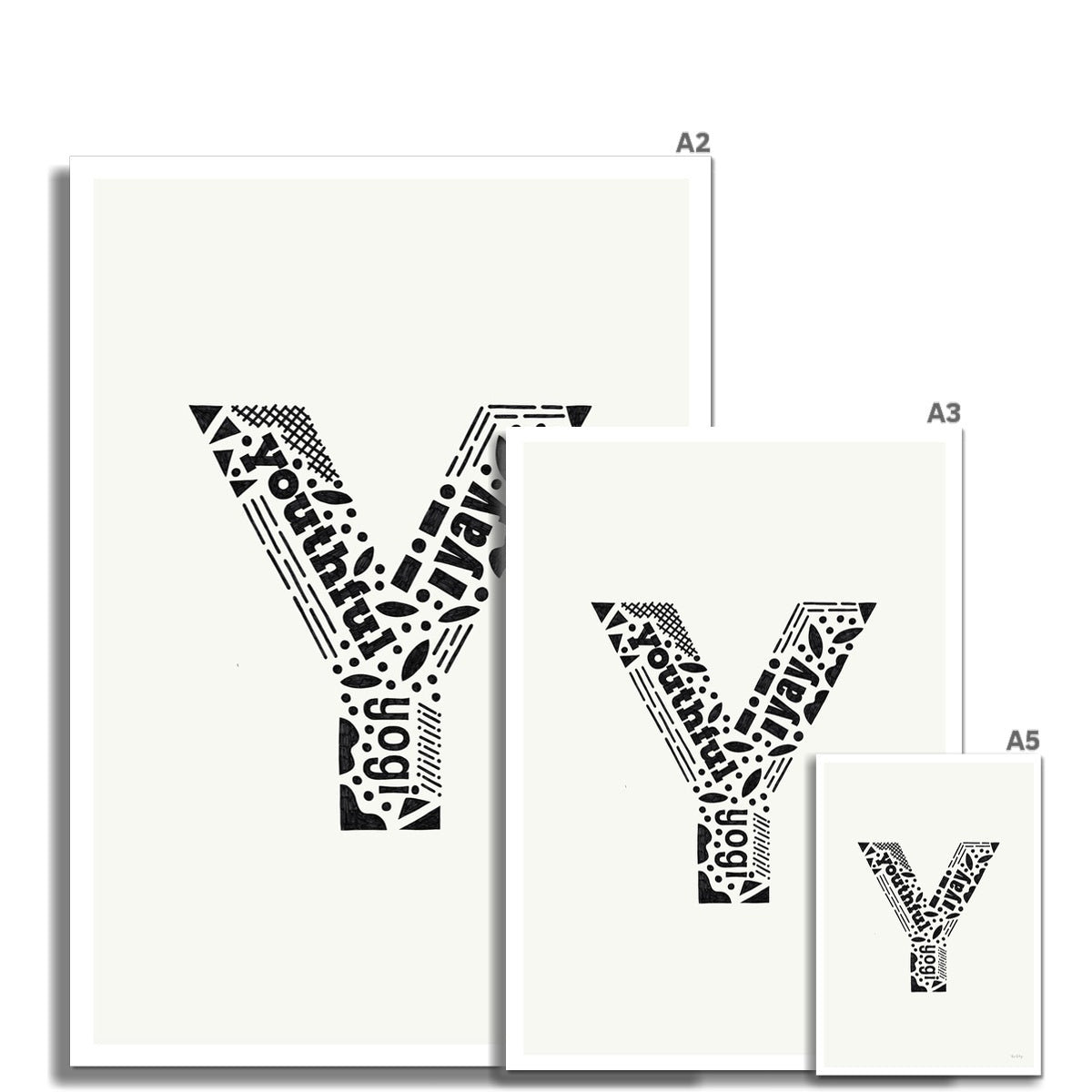 Letter "Y" Art Print