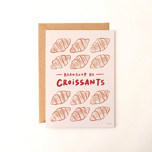Carte Postale Illustrée “Croissants”