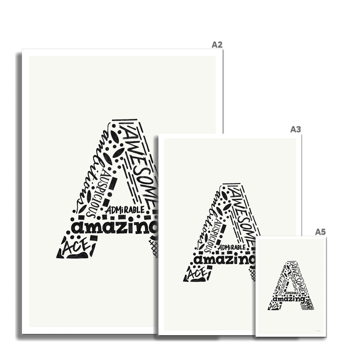 Letter "A" Art Print