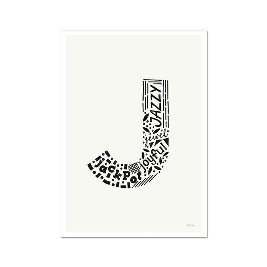 Letter "J" Art Print