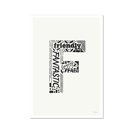 Letter "F" Art Print