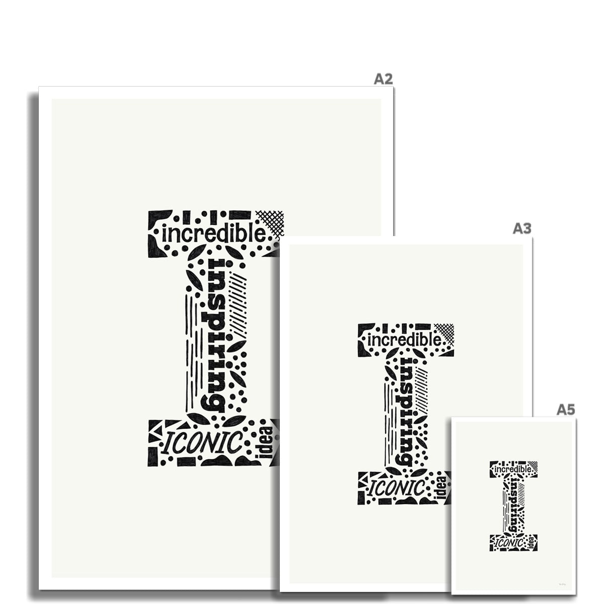 Letter "I" Art Print