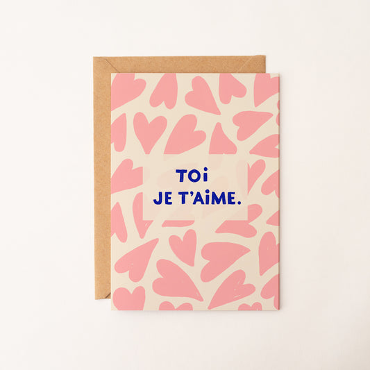 Carte d’amour “Toi je t’aime” - Carte Postale